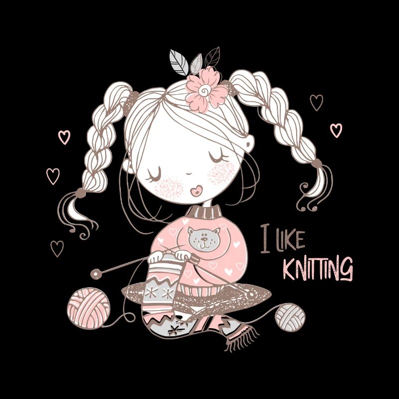 Tricoteuse « I like kntting »