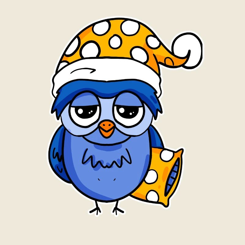 Early riser owl sleeping