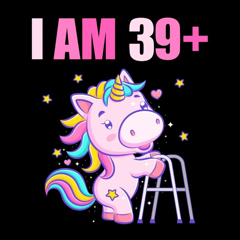 40 Jahre Einhorn ich bin 39+ 40. Geburtstag