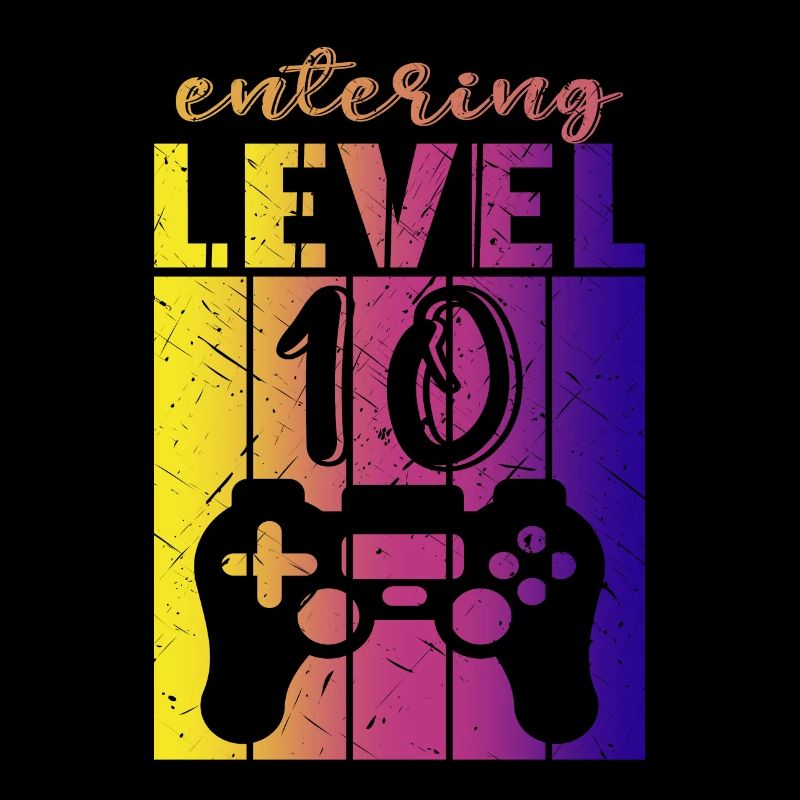 Level 10 Gaming Controller 10th Birthday