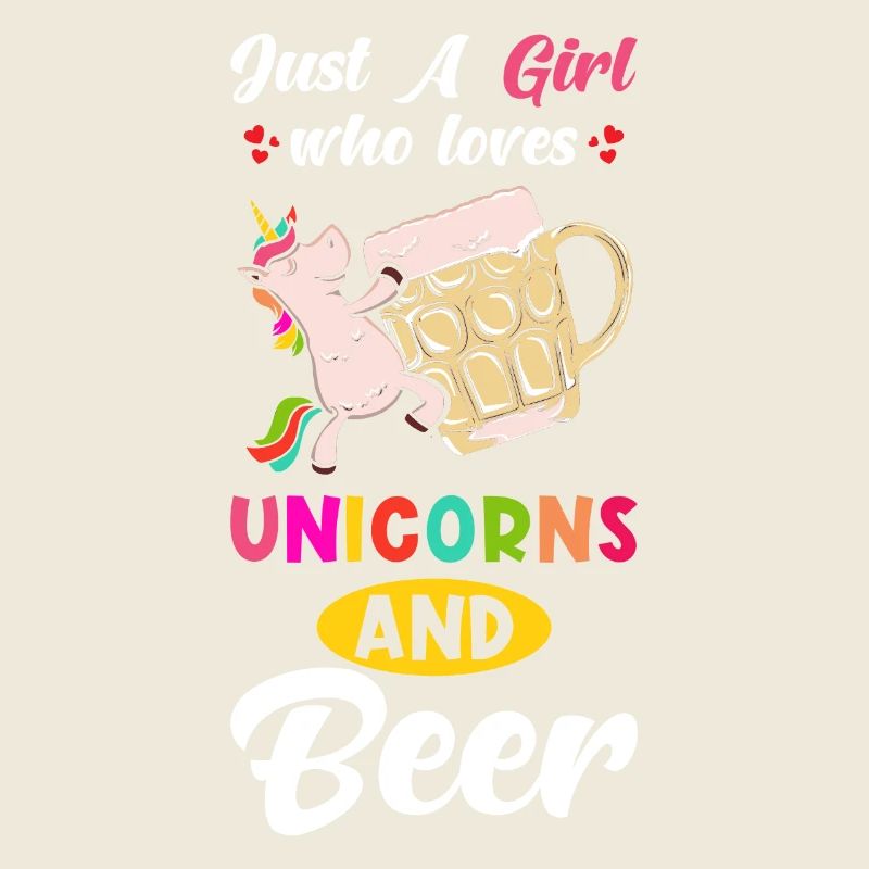 Bier und Einhorn Spruch