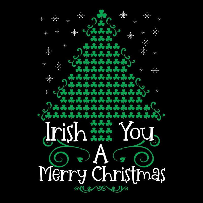 Ein irisches Weihnachtsfest wird gewünscht