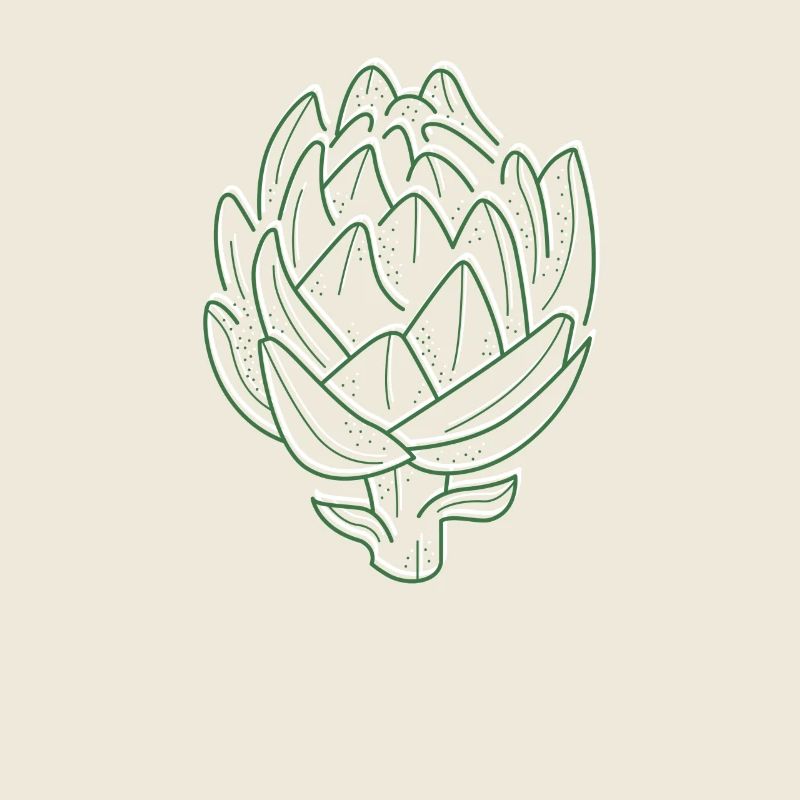 Artischocke Lineart