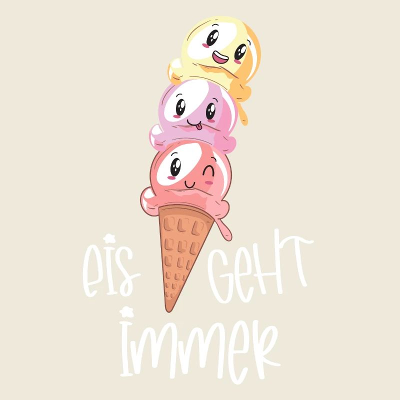 Eiscreme Lover Kawaii "Eis geht immer"
