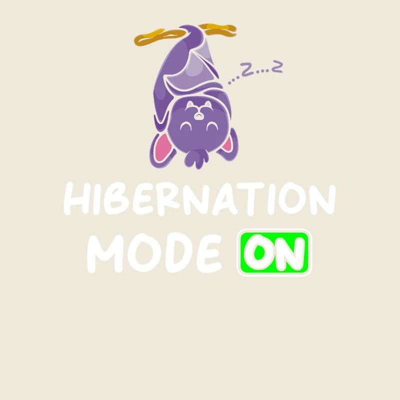 Winterschlaf Modus An mit Fledermaus