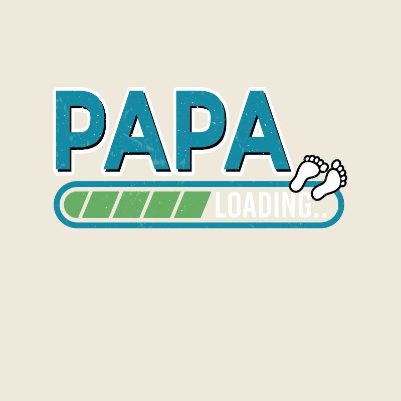 Funny Papa Loading Bald Papa Vatertag