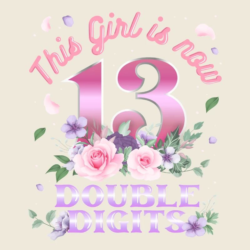 Cette fille a maintenant 13 ans à deux chiffres 13.