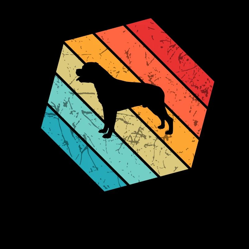 Rottweiler dog lover Retro vintage Gift idea