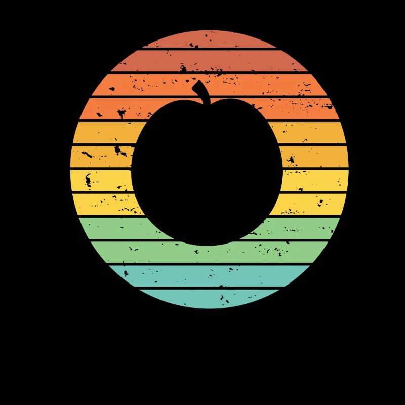 Apricot Fruit Lover Retro Veggie Diet Idée cadeau