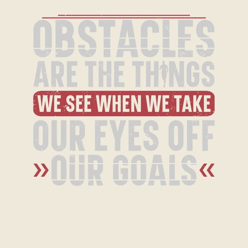 Obstacles are the things we see runner