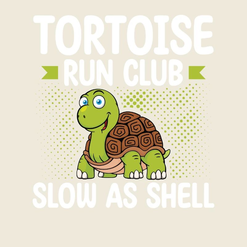 Tortoise Running Club Langsam wie eine Muschel