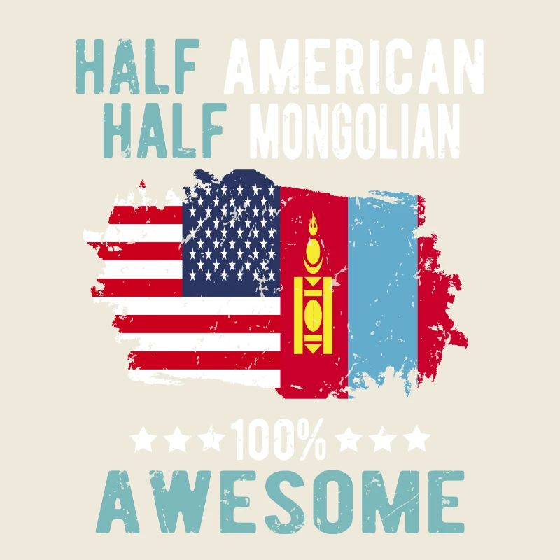 Half American Half Mongolian