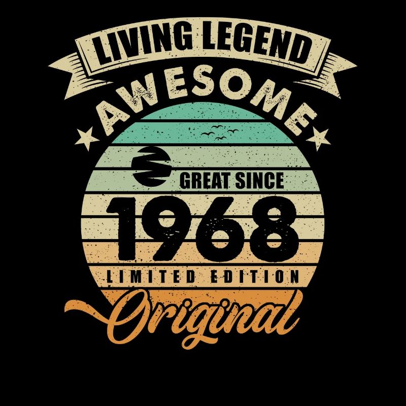 1968 Anniversaire Rétro Original