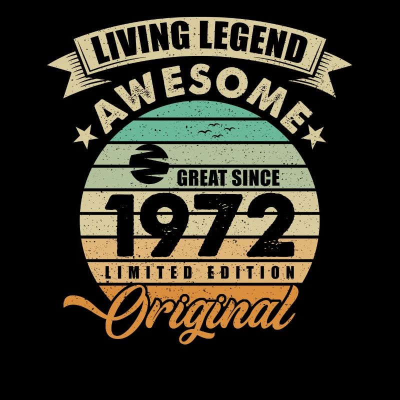 1972 Geburtstag Retro Orginal