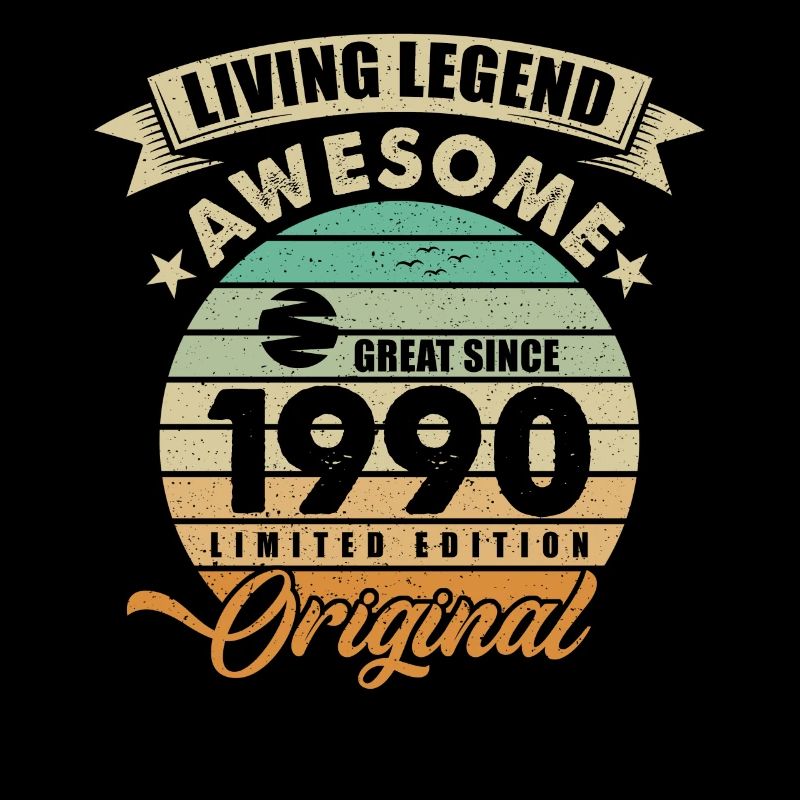 1990 Geburtstag Retro Orginal