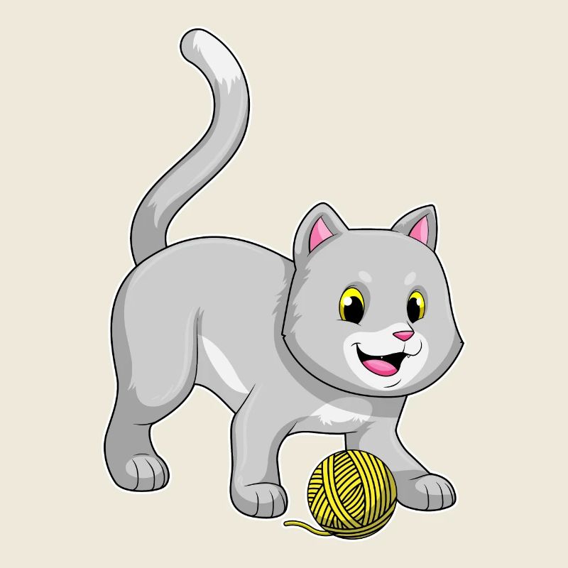 Boule de laine pour chat