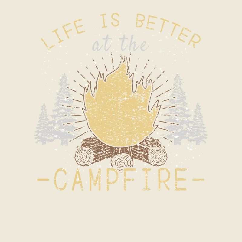 La vie est meilleure près du feu de camp