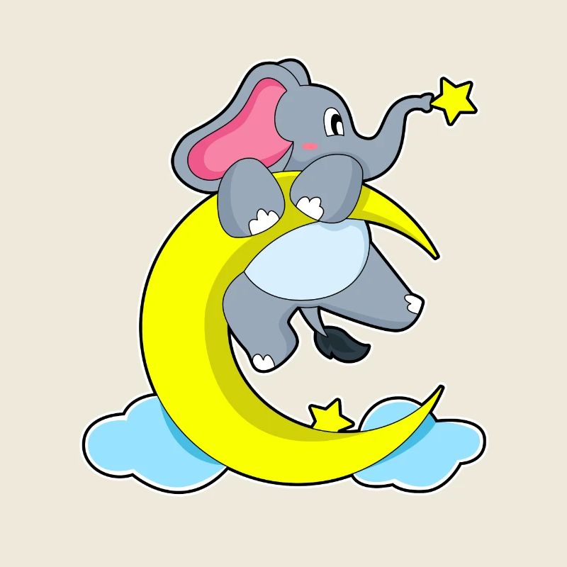 Lune éléphant