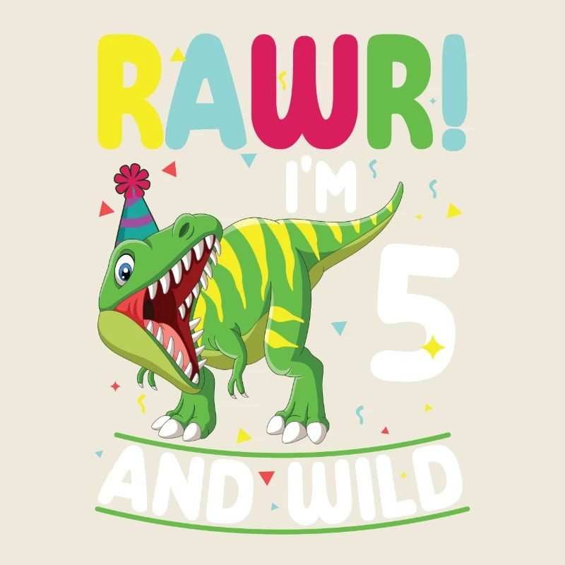 Dinosaurier 5 Jahre Alt 5. Geburtstag Party