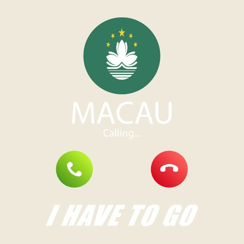 Macau ruft an Lusiger Flaggen Spruch