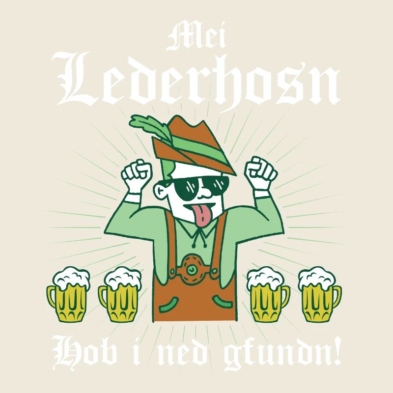 Mei Lederhosn hob i ned gfundn