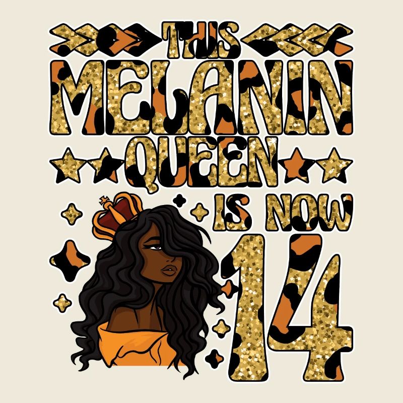 This melanin queen is now 14 black