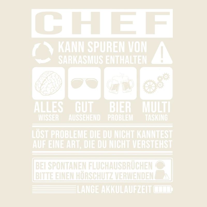 Chef Spruch lustig
