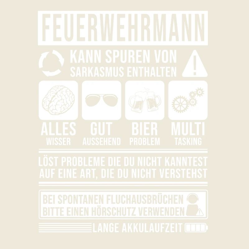 Feuerwehrmann Spruch lustig