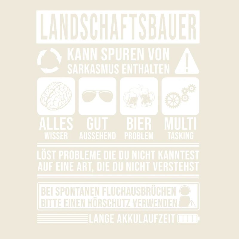 Landschaftsbauer Spruch lustig