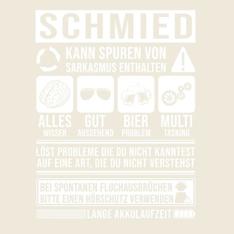 Schmied Spruch lustig