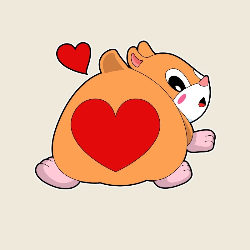 Hamster with heart