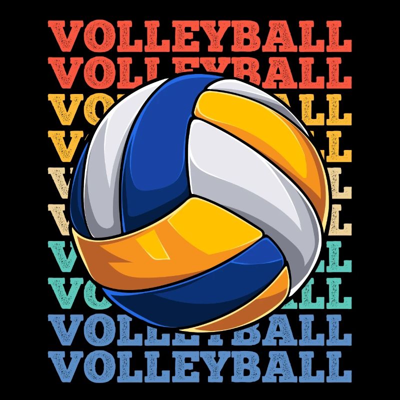 Volleyball coloré
