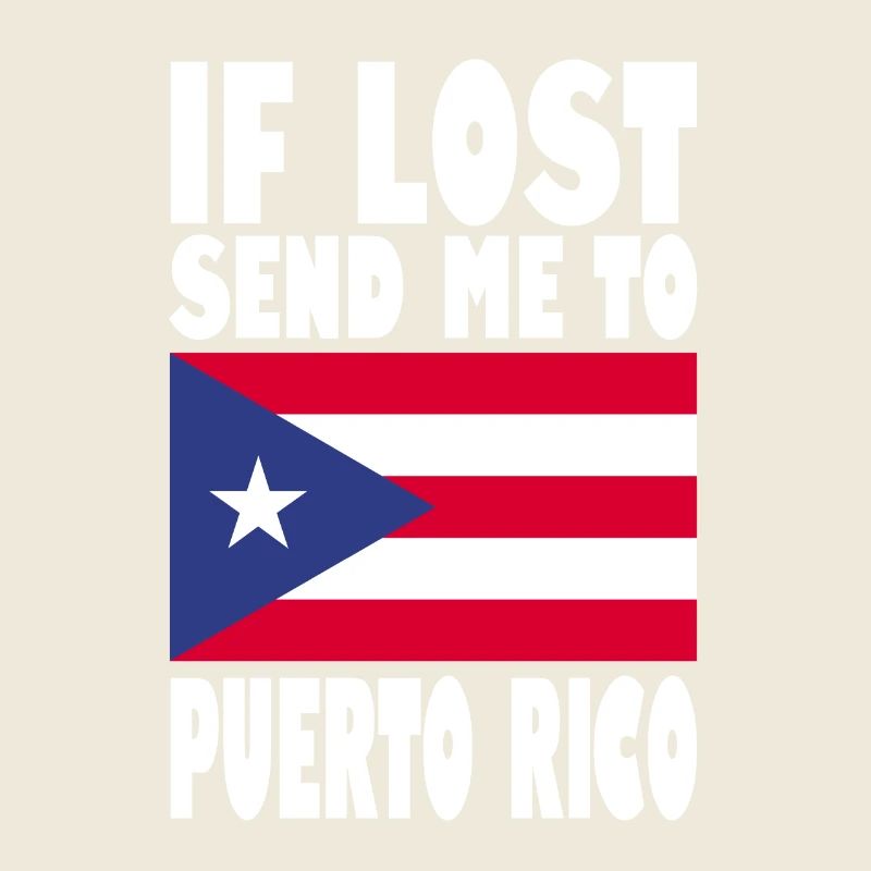 PUERTO RICO Flagge Spruch