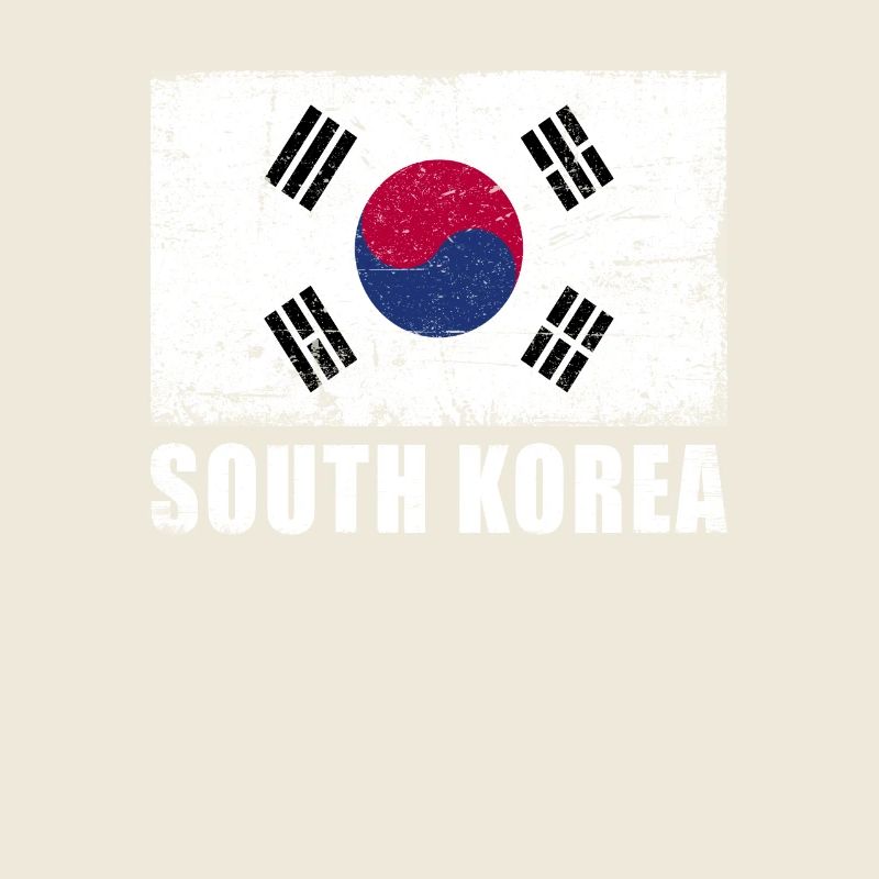 Drapeau de la Corée du Sud Grunge Drapeau de la Corée du Sud