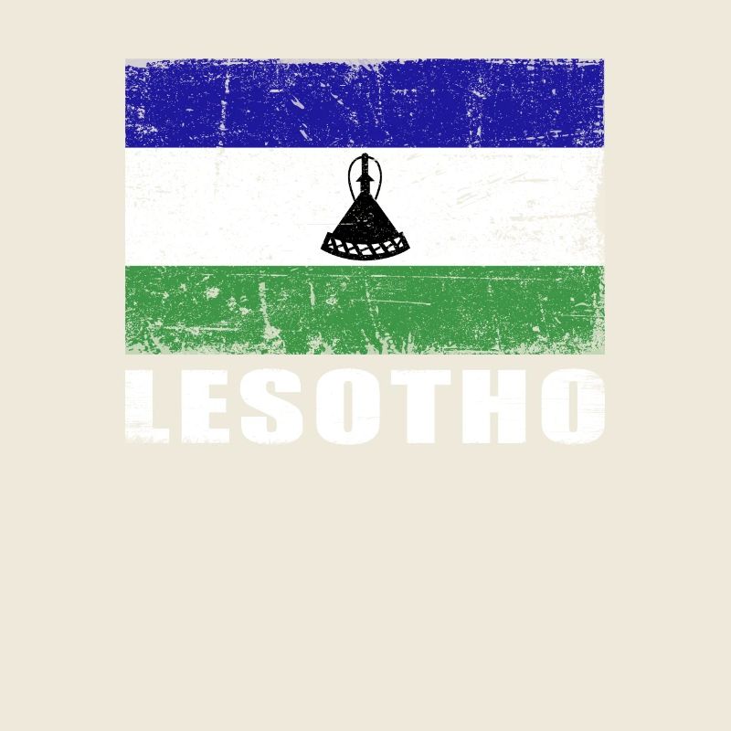 Lesotho Flag Grunge Lesotho Flag