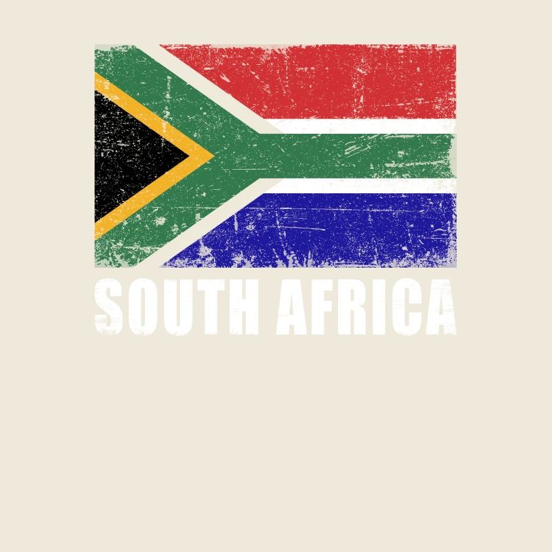 Afrique du Sud Flag Grunge Drapeau de l’Afrique du Sud