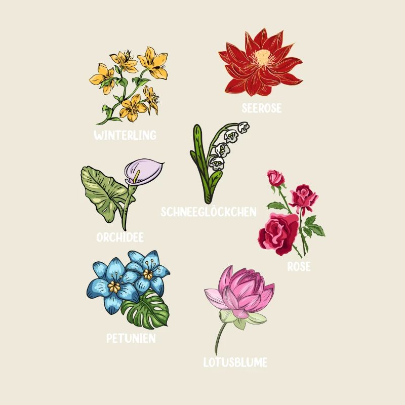 Espèces de fleurs Fleurs