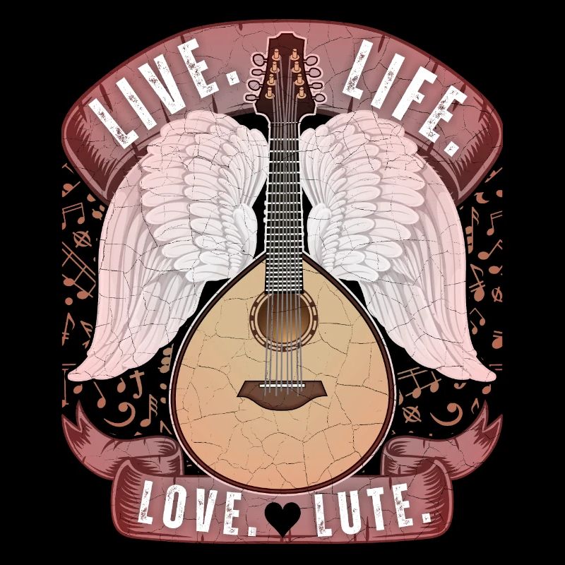 Luth, instrument de luth, joueur de luth, disant