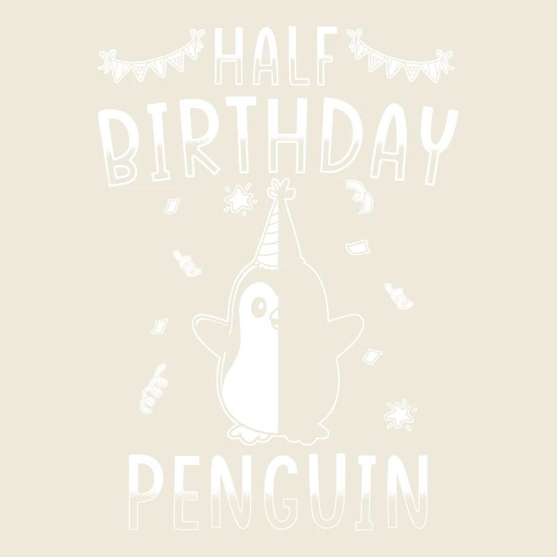 Demi-année 6 mois Anniversaire Pingouin