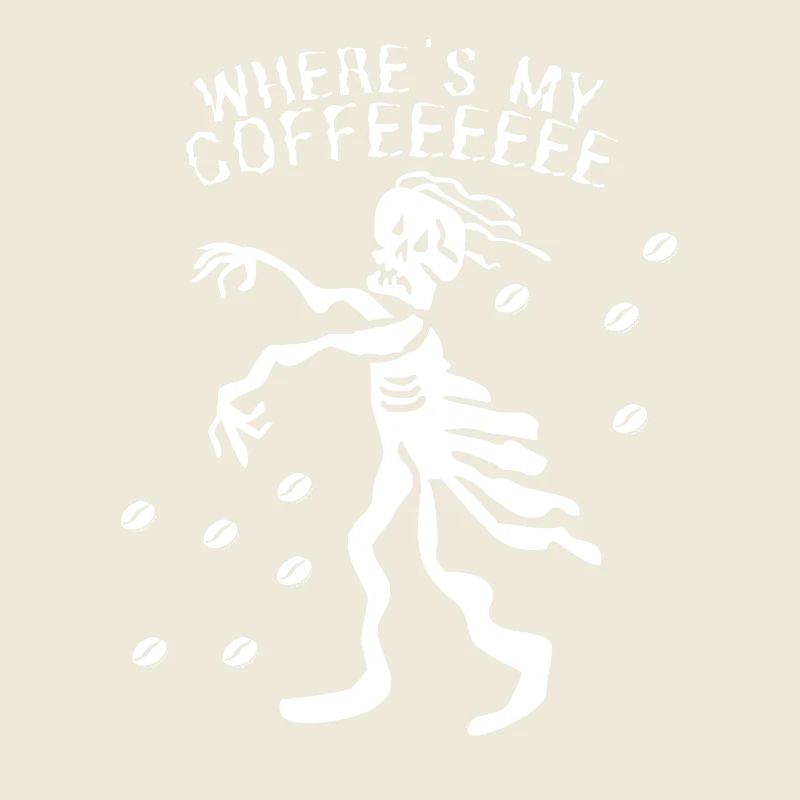 Kaffeetrinker Zombie lustiger Spruch, Morgenkaffee