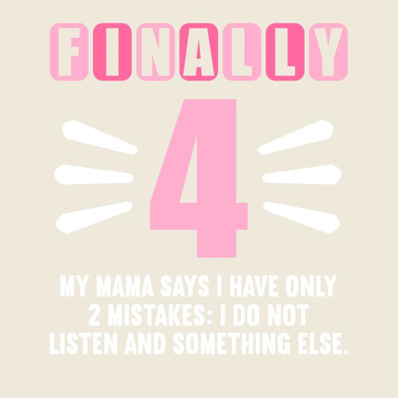 Finally 4 mom says have only 2 mistakes 4th birthday