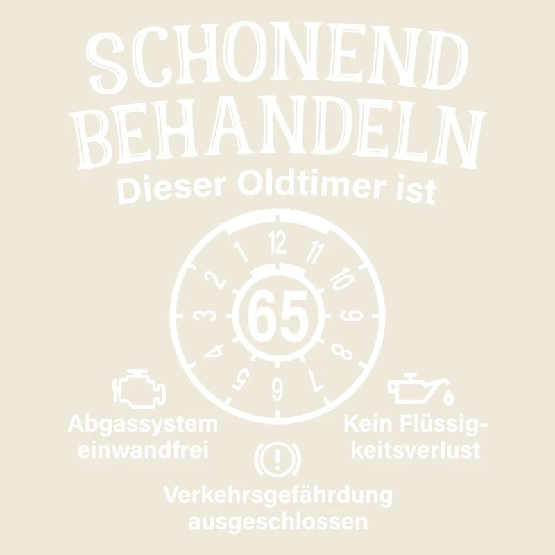 65. Geburtstag Schonend Behandeln Oldtimer Ist 65
