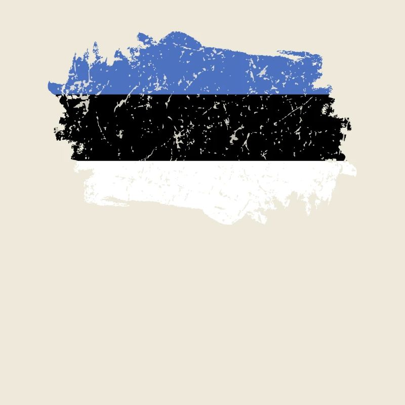 Drapeau estonien Grunge Drapeau estonien