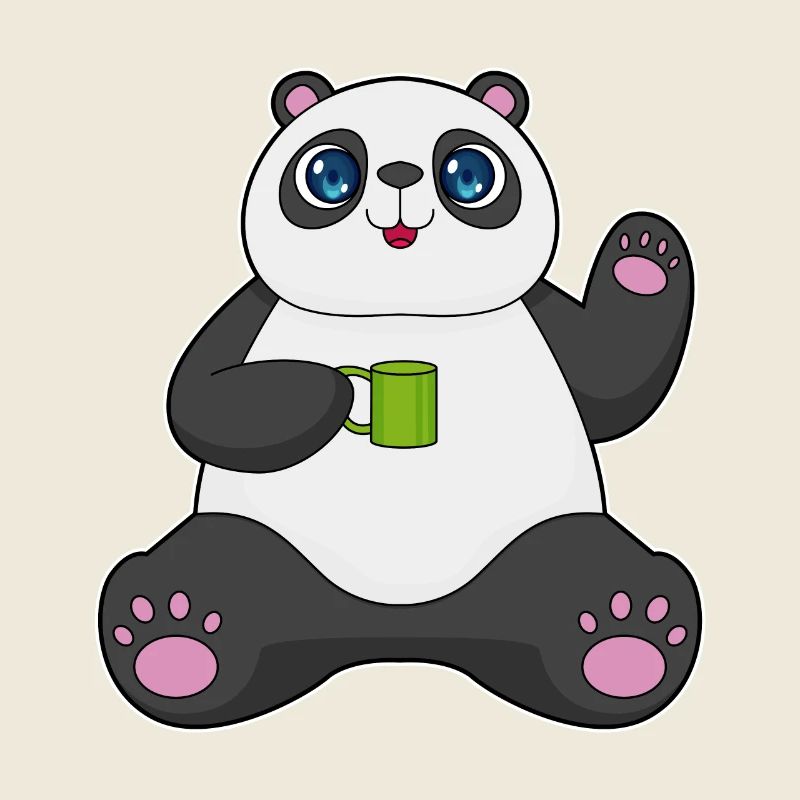 Panda Becher