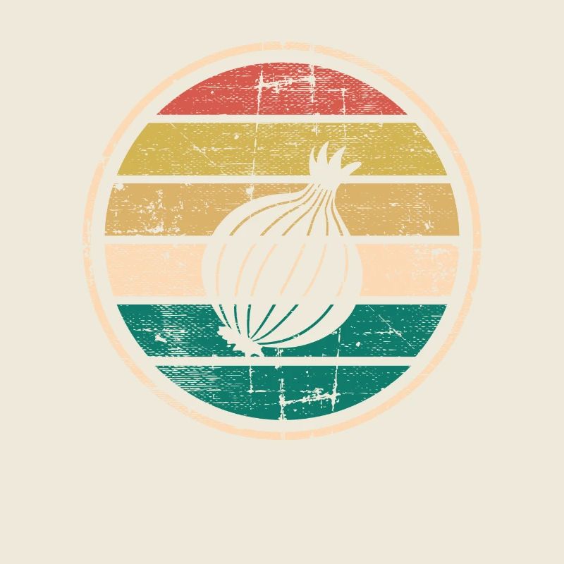 Onion Lover Retro Vegetables Vegan Gift idea