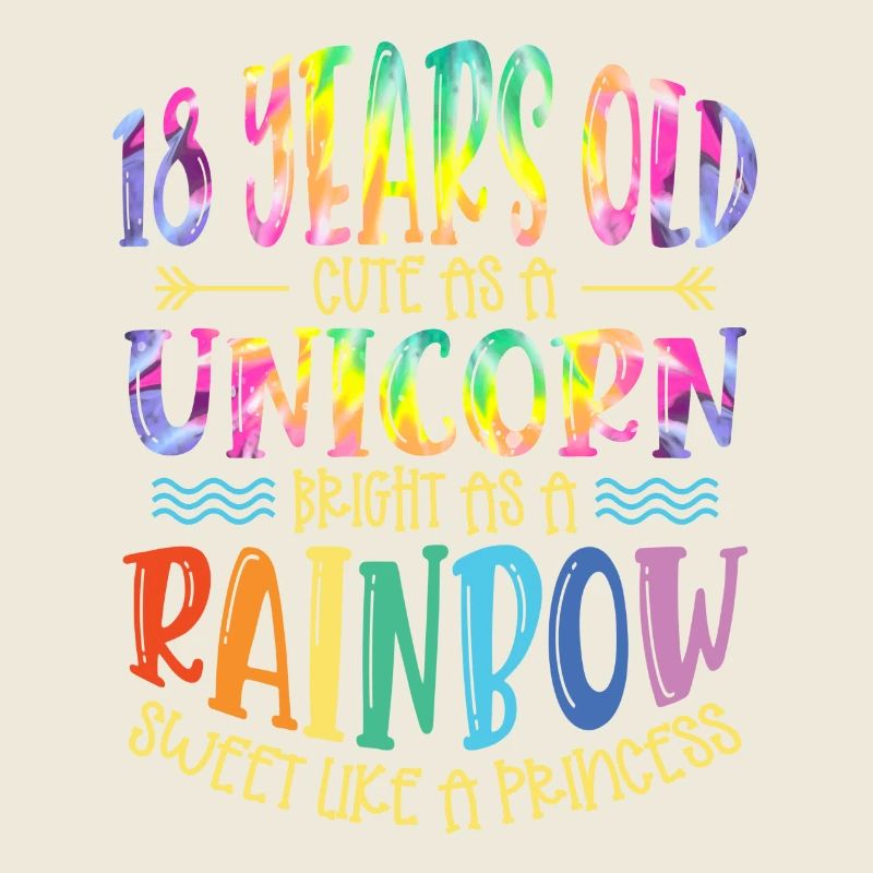 18 ans Mignon comme une licorne Brillant Comme