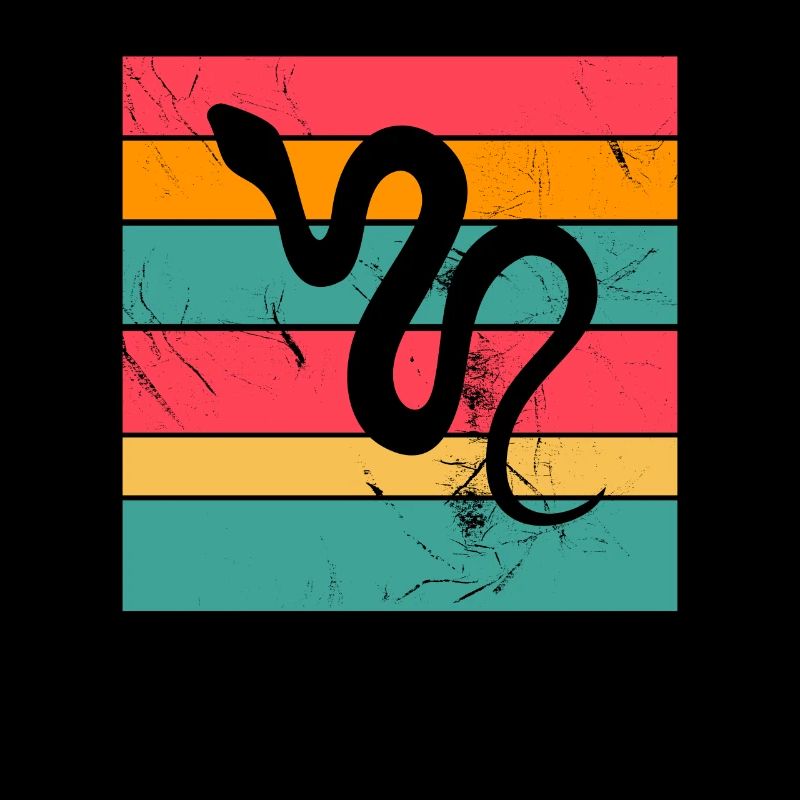 Snake Retro Reptile Python Gift idea