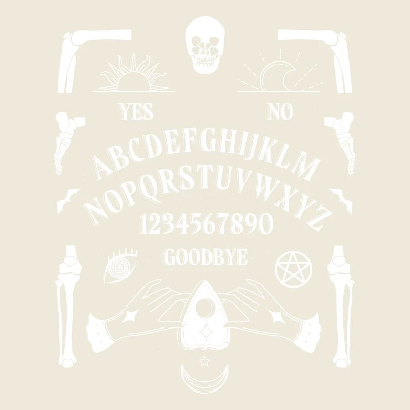 Creepy Ouija board, ghost board,