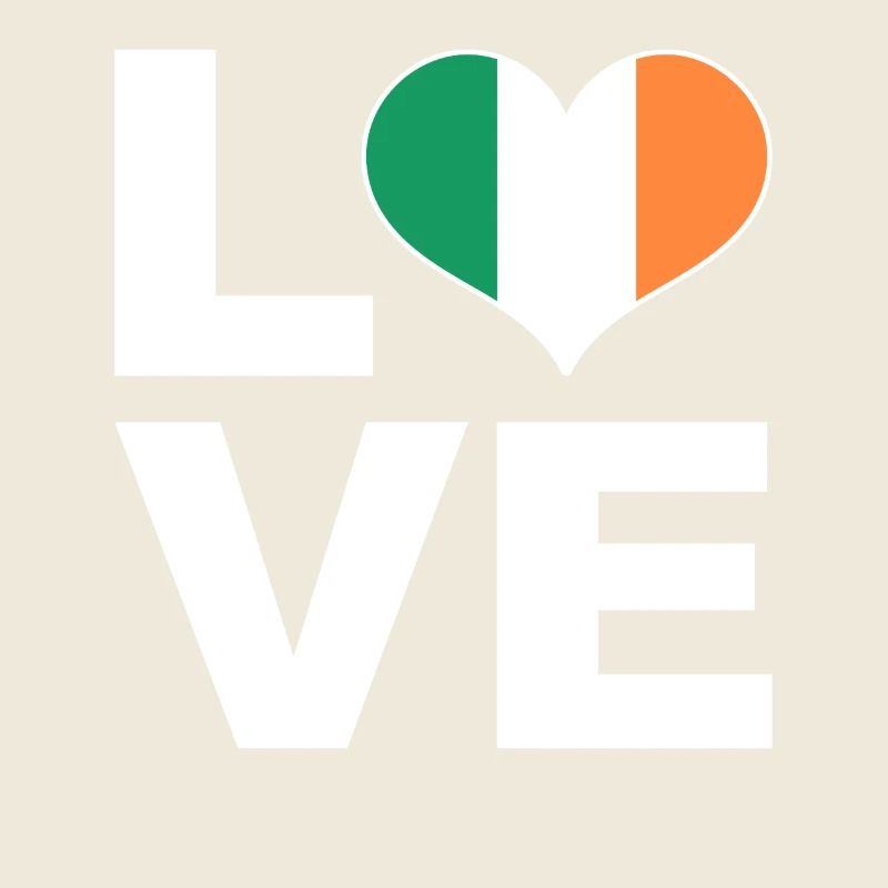 J’aime l’Irlande drapeau du cœur Irlande