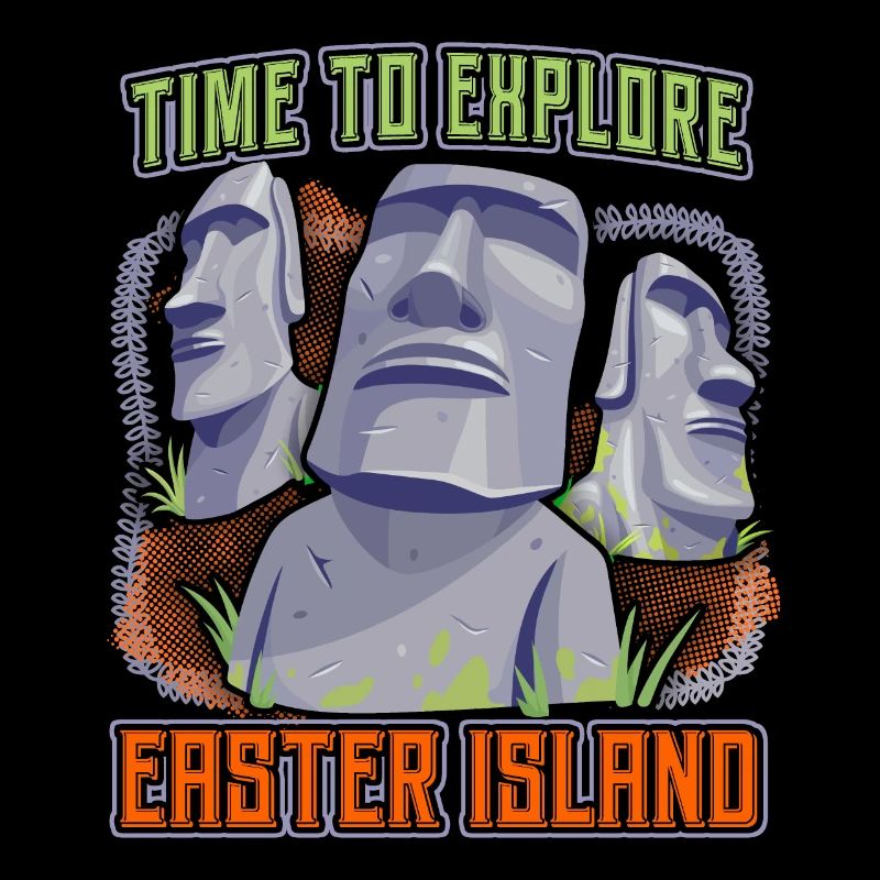 Stone Heads, Moai, Easter Island Rapa-Nui